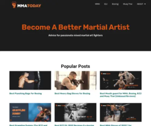 MMA-Today.com(Mma today) Screenshot