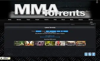 MMA-Torrents.com(Mixed Martial Arts Tracker) Screenshot