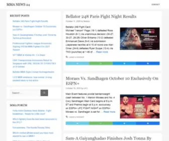 MMA-Zone.com(MMA News) Screenshot