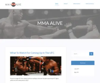 MMaalive.com(MMA ALIVE) Screenshot