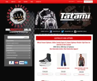 MMaapparel.com.au(AUSTRALIA'S MMA APPAREL) Screenshot