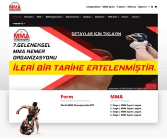 MMafederasyonu.org.tr(MMA) Screenshot