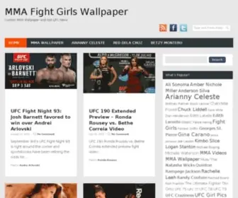 MMafightgirls.com(MMA Fight Girls Wallpaper) Screenshot