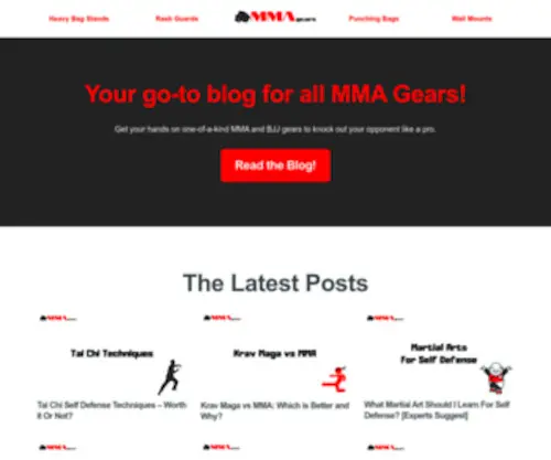 MMagears.com(Only Place You Need for All MMA & BJJ Gears) Screenshot