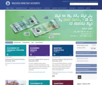 MMA.gov.mv(Maldives Monetary Authority) Screenshot