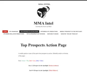 MMaintel.blog(A weekly guide at some of the sports best prospects in action) Screenshot