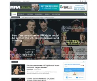 MMaplus.co.uk(UFC, Mixed Martial Arts (MMA), Kickboxing News, Results & Videos) Screenshot