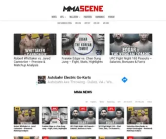 MMascene.com(MMA Scene) Screenshot