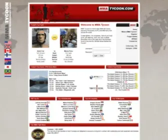 MMatycoon.com(MMA Tycoon) Screenshot