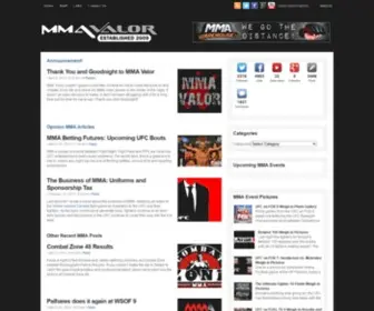 MMavalor.com((UFC, Bellator, WSOF, UFC News)) Screenshot