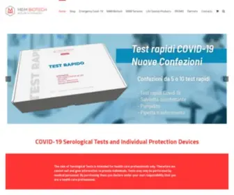MMbiotech.it(MMBiotech azienda leader nella distribuzione e promozione di prodotti e servizi biotecnologici) Screenshot