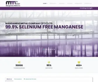 MMC.co.za(Manganese Metal Company) Screenshot