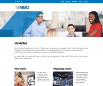 MMD-P.com(Multimedia Displays) Screenshot