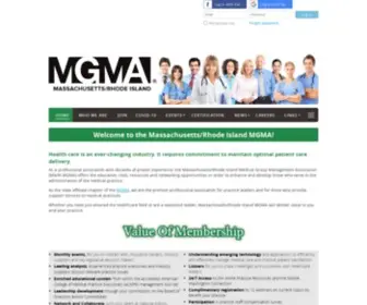 MMgma.com(MA/RI Medical Group Management Association) Screenshot