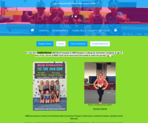 MMGYmnastics.com(M & M Gymnastics & Dance) Screenshot