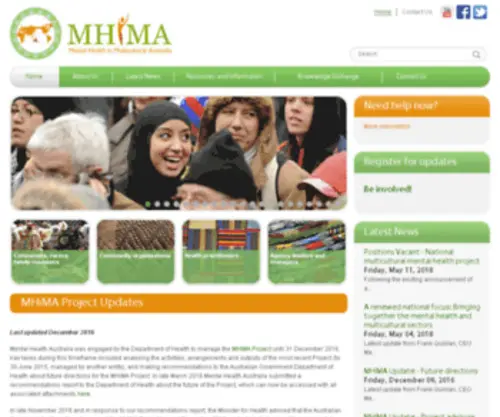 MMha.org.au(Multicultural mental health australia) Screenshot