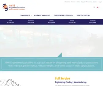 MMI-ES.com(Global leader in designing and manufacturing solutions) Screenshot