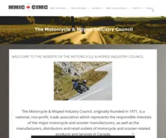 MMic.ca(The Website of the Motorcycle & Moped Industry Council) Screenshot