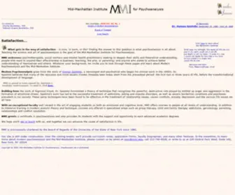 MMI.edu(Modern Psychoanalysis) Screenshot