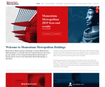 MMiholdings.com(Momentum Metropolitan Holdings Limited) Screenshot