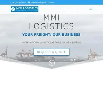 MMilogistics.com.au(MMI Logistics) Screenshot