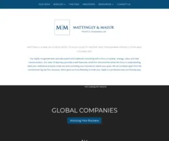 MMiplaw.com(Mattingly and Malur) Screenshot