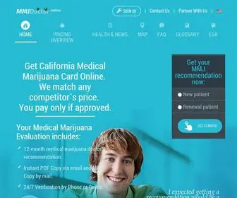 MMjdoctoronline.com(Get Medical Marijuana Card Online) Screenshot