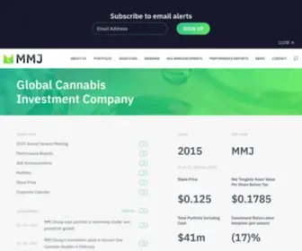 MMJGH.com.au(MMJ Group Holdings LTD) Screenshot