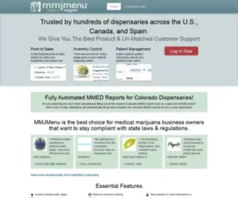 MMjmenu.com(Medical Marijuana Dispensary Management Software System) Screenshot