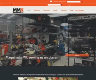 MMK.com.mx(MAQUINARIA MK) Screenshot