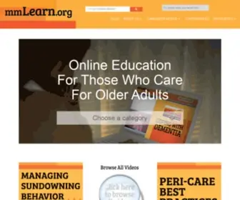 MMlearn.org(Free Online Videos for Caregivers) Screenshot