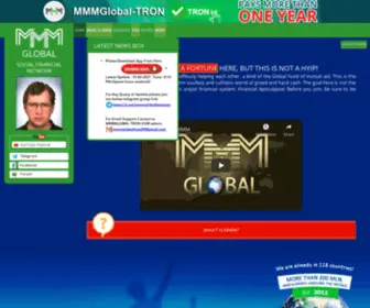 MMMGlobal-Tron.com(Log in) Screenshot