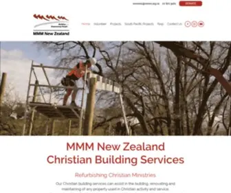 MMM.org.nz(Practical voluntary aid Christian building ministry) Screenshot