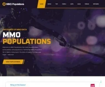 MMO-Population.com(MMO Server Population & Player Count) Screenshot