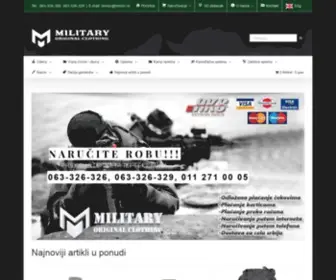 MMoc.rs(MMOC je specijalizovan army shop za razne vrste prozivoda poput) Screenshot