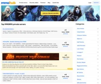 MMohub.com(Private Servers Top list) Screenshot