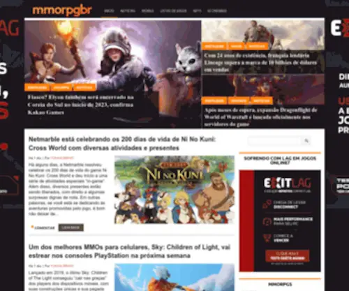 MMorpgbr.com.br(Tudo Sobre os Melhores MMORPGs e MMOS) Screenshot