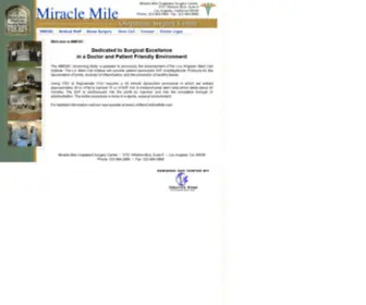 MMosc.com(Miracle Mile Outpatient Surgery Center) Screenshot