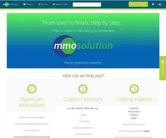 MMosolution.com(OpenCart experts) Screenshot