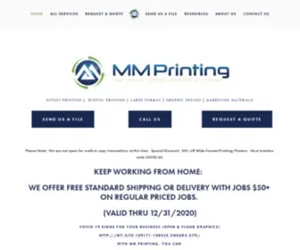 MMprintingsac.com(Printing Services in Sacramento) Screenshot