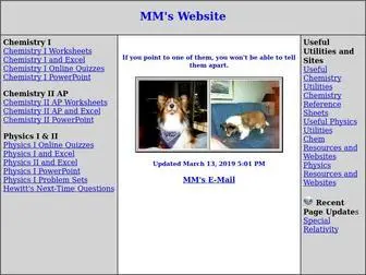 MMSPHYSchem.com(MM's Website) Screenshot
