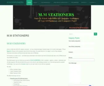 MMstationers.com(Office and computer stationery in Karachi Pakistan) Screenshot