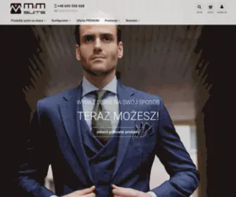 MMsuits.pl(Męskie garnitury na miarę ONLINE) Screenshot