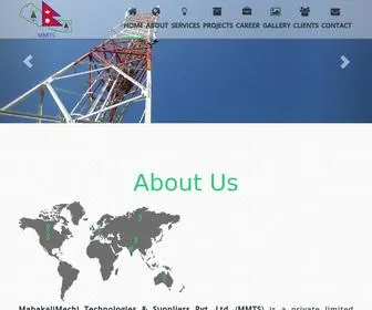 MMTS.com.np(Mahakali Mechi Techologies & Suppliers Pvt) Screenshot