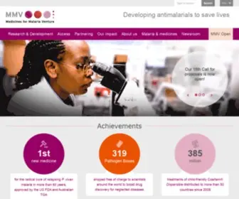 MMV.org(Medicines for Malaria Venture) Screenshot