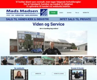 MMVVS.dk(Mads Madsen VVS Engros A/S) Screenshot