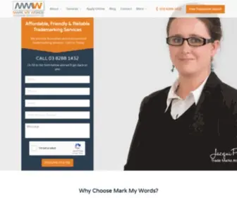 MMWtrademarks.com.au(Australian Trademark Registration Services) Screenshot