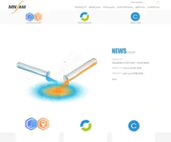 MN-AM.com(Multifaceted, innovative software to the chemical, biotechnology and pharmaceutical industry) Screenshot