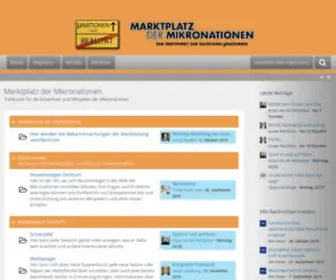 MN-Marktplatz.de(Marktplatz der Mikronationen) Screenshot