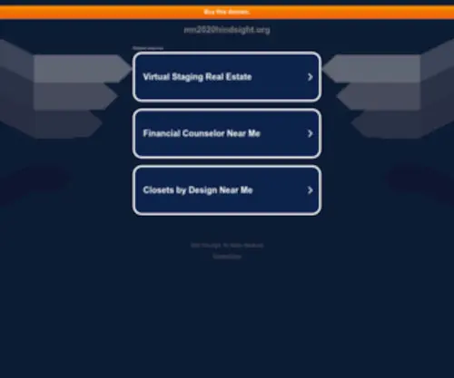 MN2020Hindsight.org(MN2020 Hindsight) Screenshot